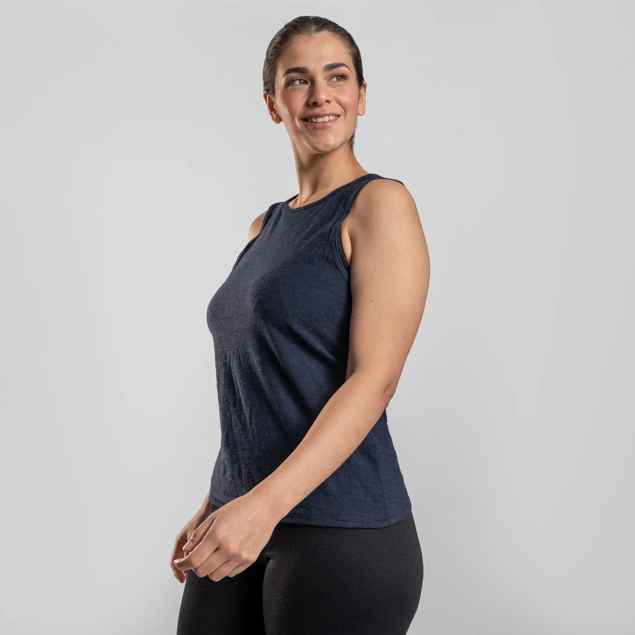 Women's Alpaca Wool Running Tank Top: 160 Ultralight - Image 10