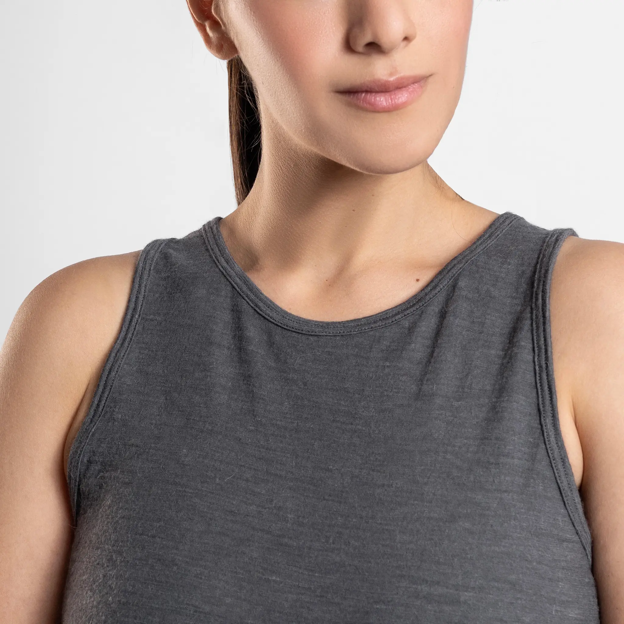 Women's Alpaca Wool Running Tank Top: 160 Ultralight - Image 16