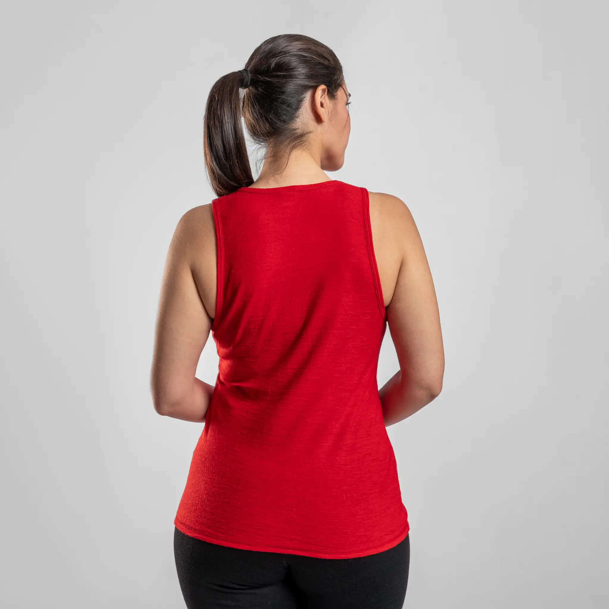Women's Alpaca Wool Running Tank Top: 160 Ultralight - Image 3