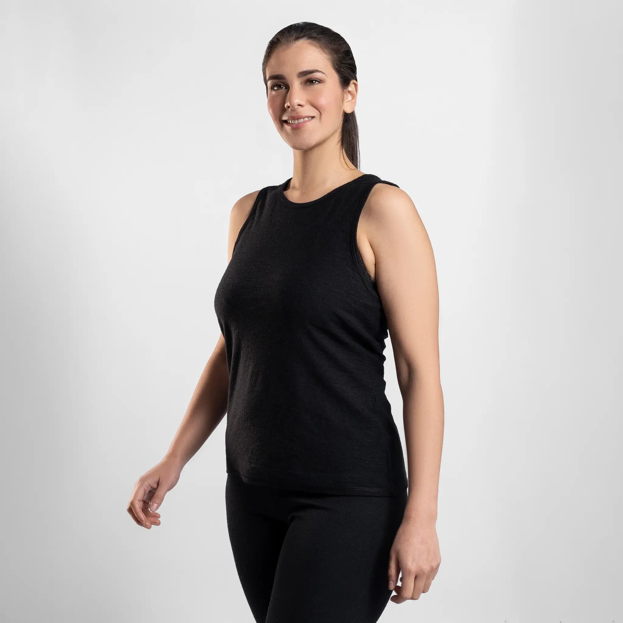 Women's Alpaca Wool Running Tank Top: 160 Ultralight - Image 6