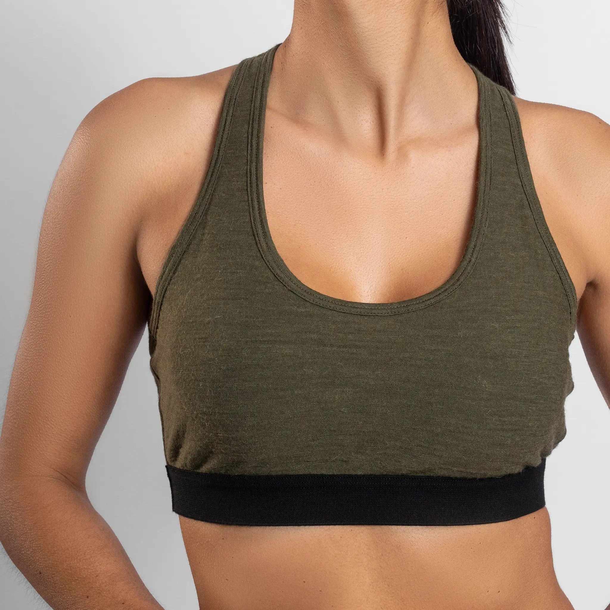 Women's Alpaca Wool Sports Bra: 160 Ultralight - Image 17