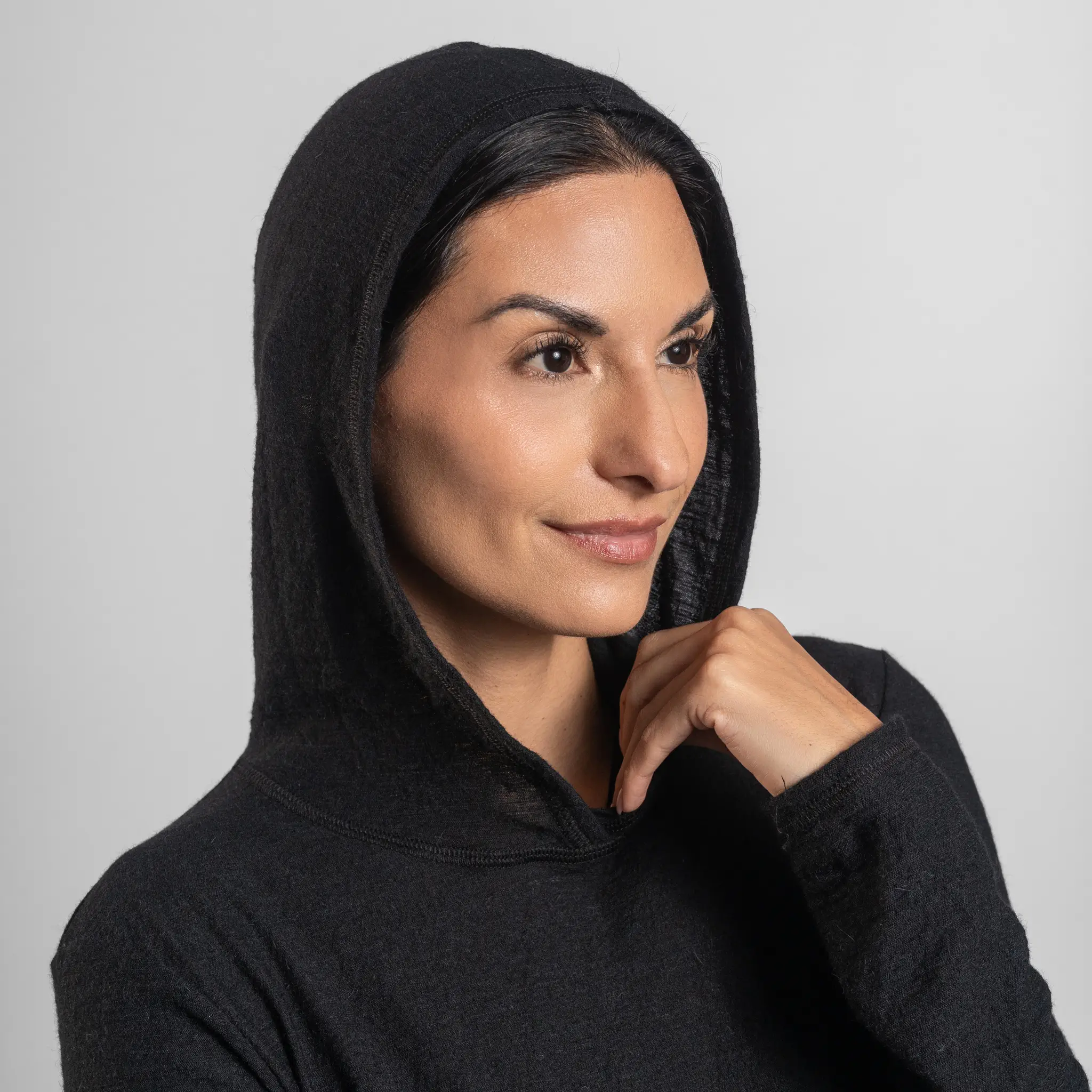 Women's Alpaca Wool Sun Hoodie: 160 Ultralight - Image 12