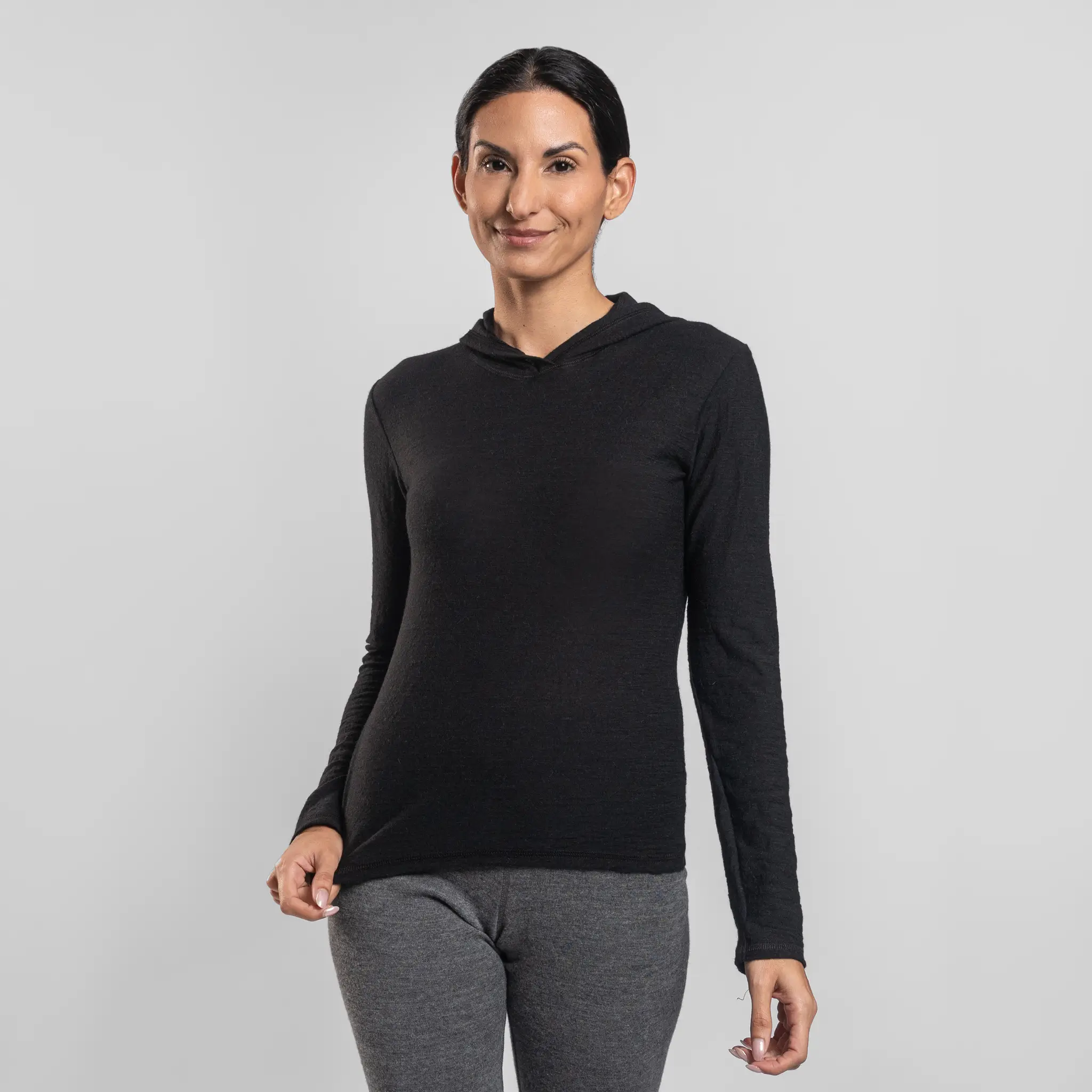 Women's Alpaca Wool Sun Hoodie: 160 Ultralight - Image 9
