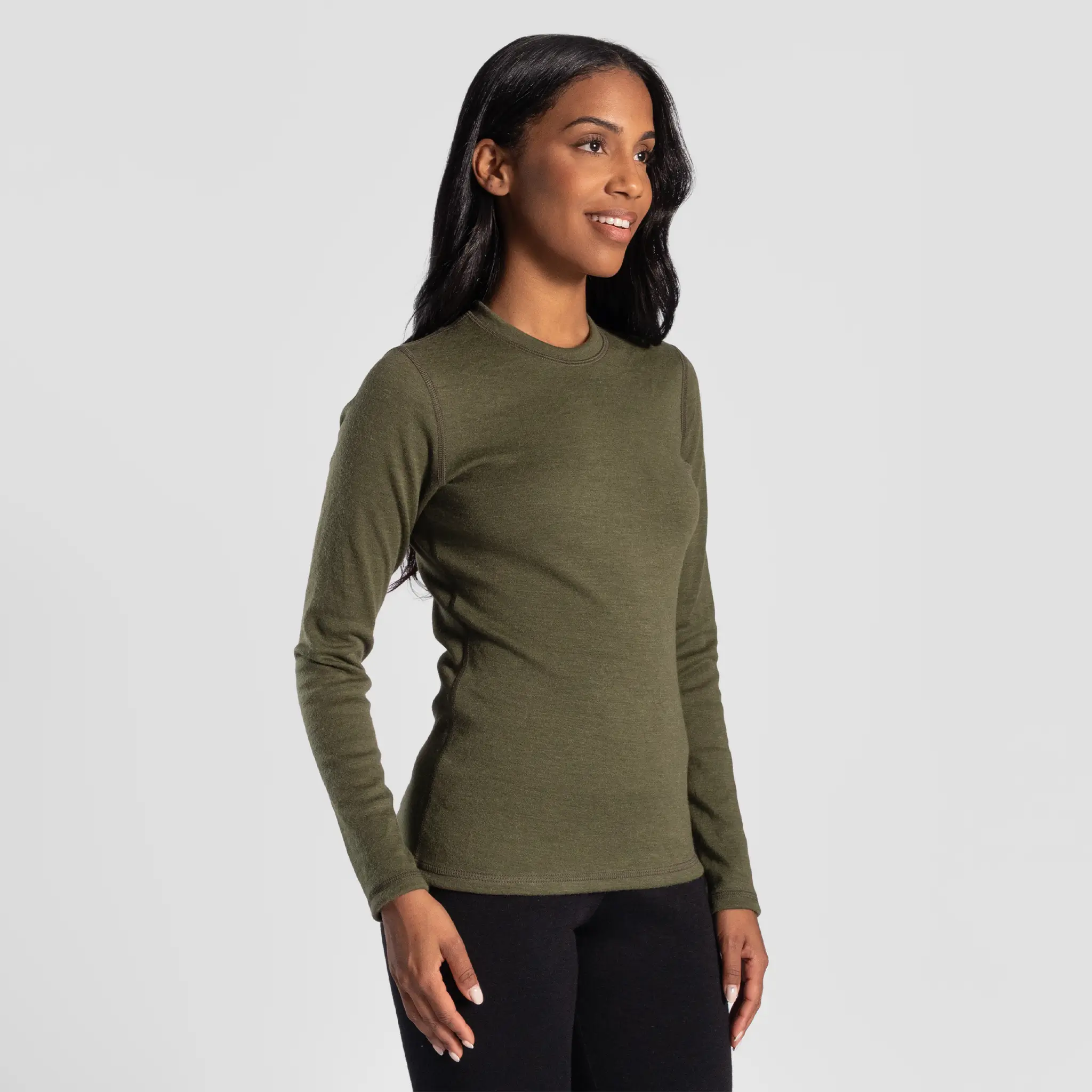 Women's Alpaca Wool Sweater: 300 Lightweight - Image 27