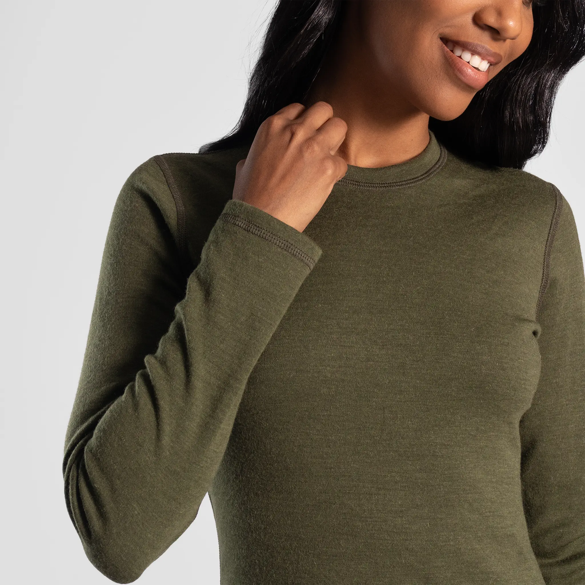 Women's Alpaca Wool Sweater: 300 Lightweight - Image 29