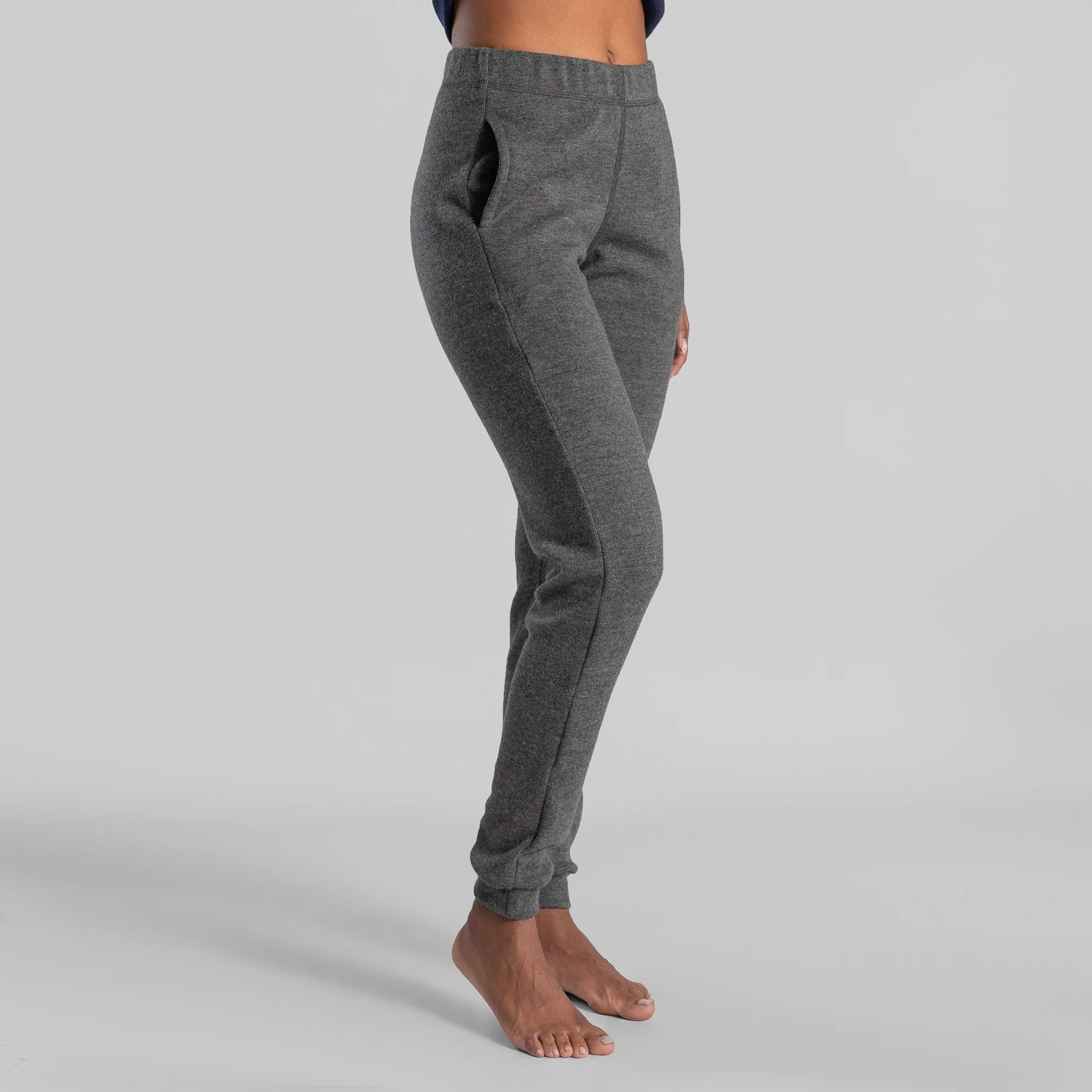 Women's Alpaca Wool Sweatpants: 420 Midweight - Image 7