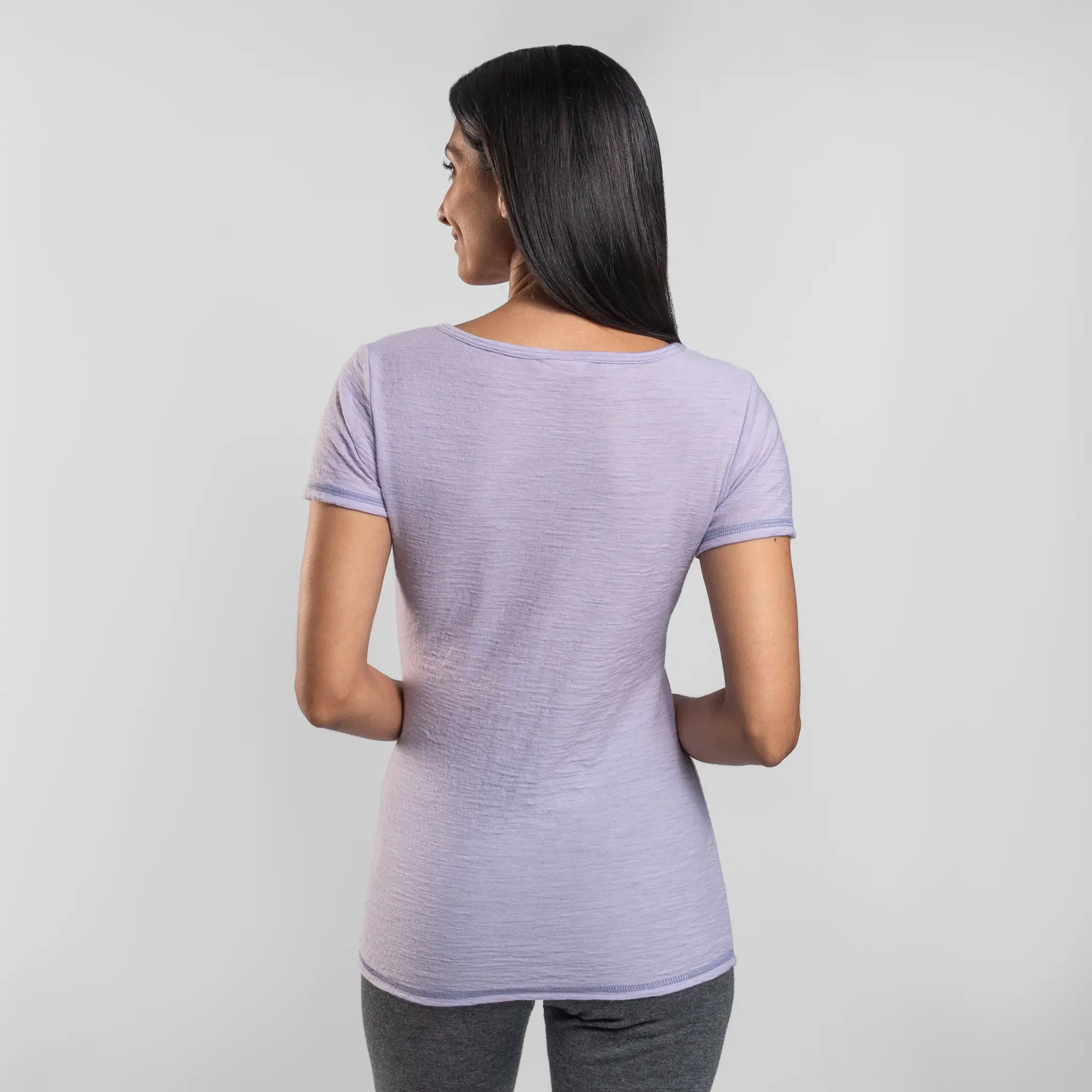 Women's Alpaca Wool T-Shirt: 160 Ultralight Crew Neck - Image 36