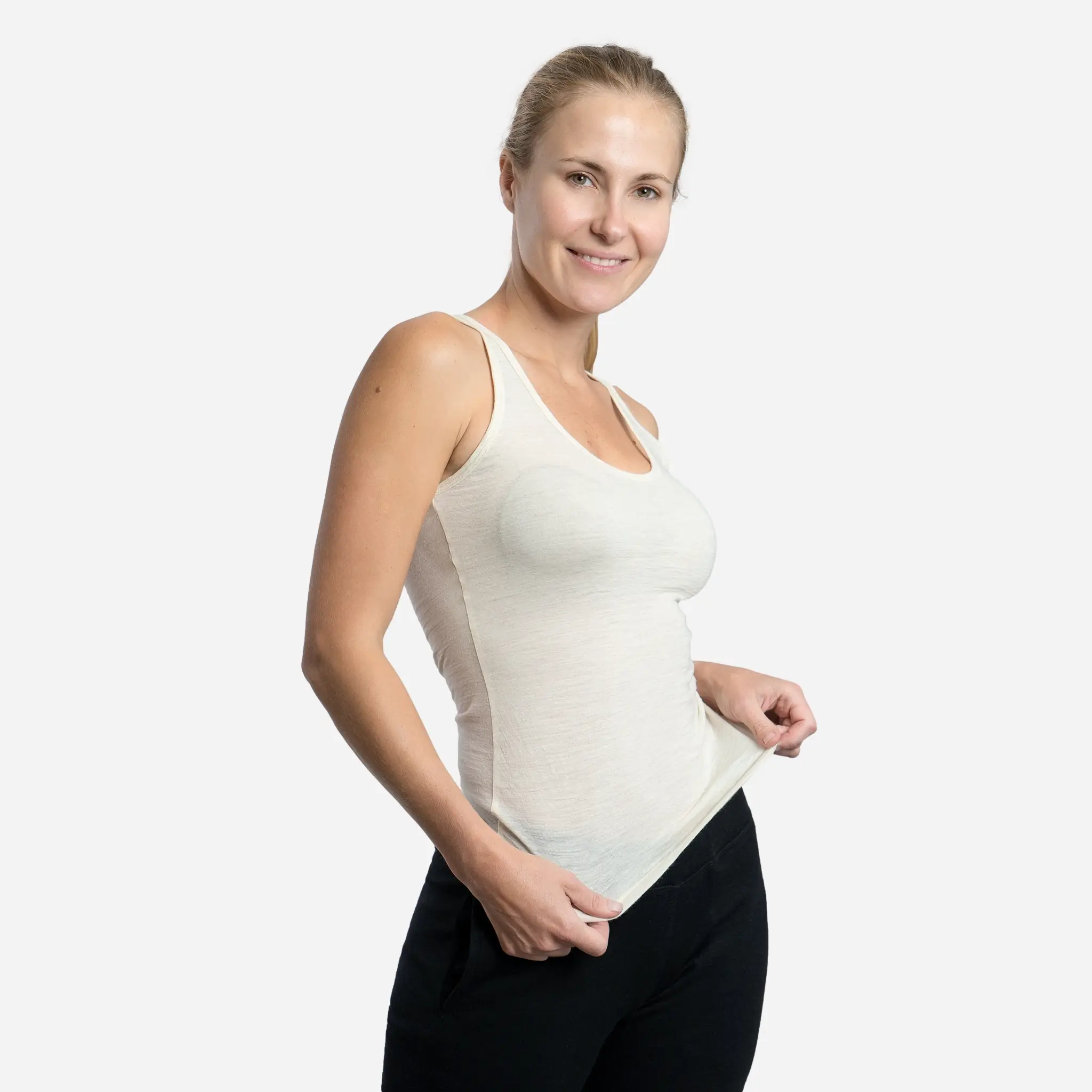 Women's Alpaca Wool Tank Top: 160 Ultralight - Image 4