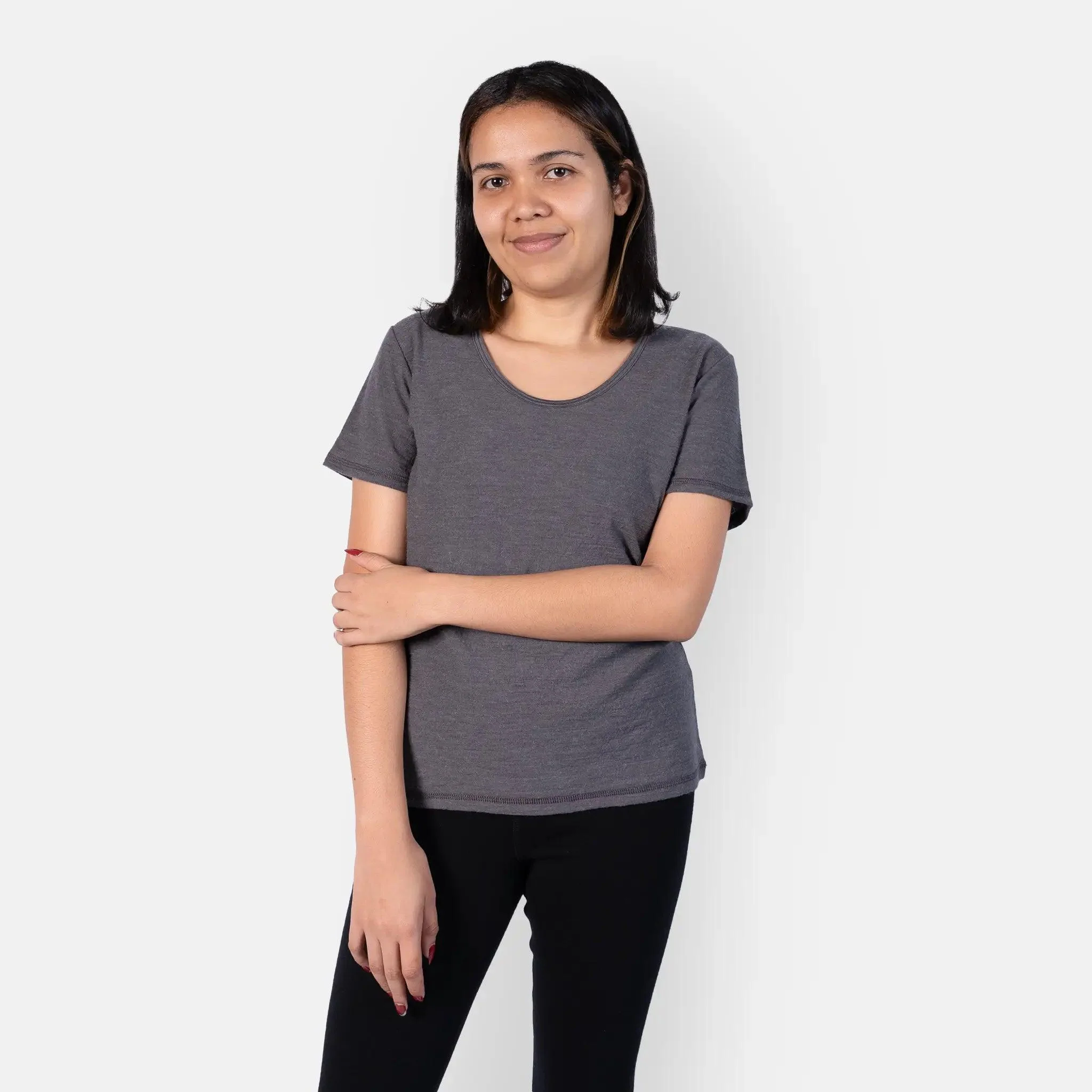 Women's Alpaca Wool Hiking T-Shirt: 160 Ultralight - Relaxed Fit - Image 3