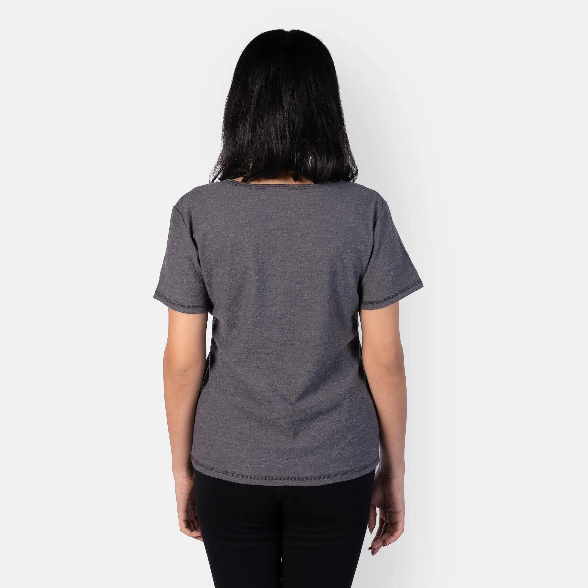 Women's Alpaca Wool Hiking T-Shirt: 160 Ultralight - Relaxed Fit - Image 4